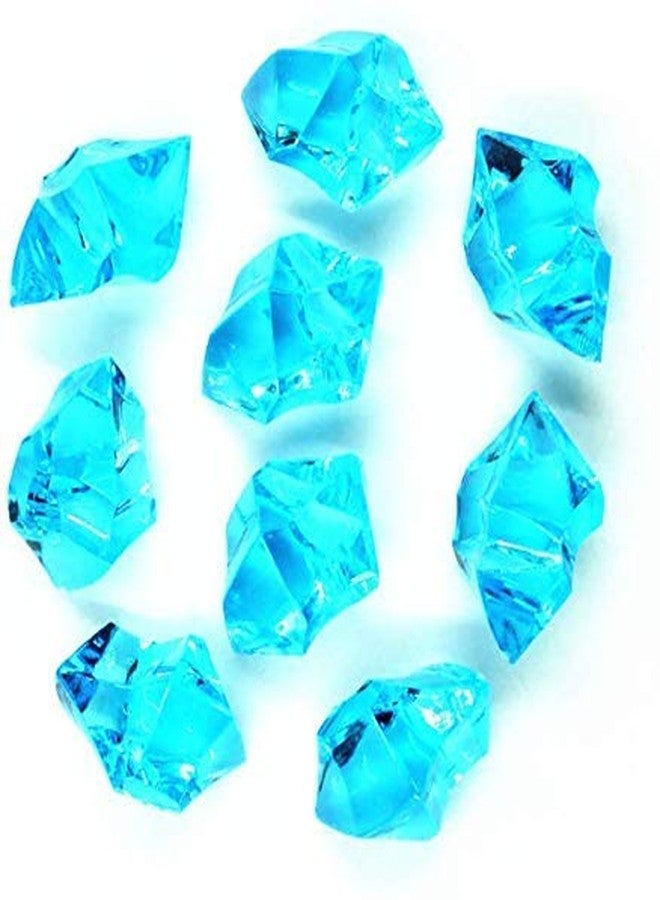 Firstly Acrylic Faux Crystals Treasure Gems for Tables Decorations, Vase Fillers,Wedding or Birthday Decoration, Party Favors for Arts and Crafts(Aqua Blue) (150gm) - Image 2